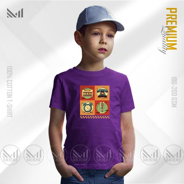 Nostalgia Kids Graphic T-Shirt – Retro-Inspired Artwork | Premium Cotton | Unisex Round Neck | Short Sleeve