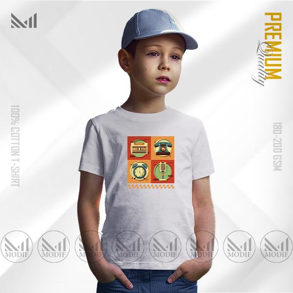 Nostalgia Kids Graphic T-Shirt – Retro-Inspired Artwork | Premium Cotton | Unisex Round Neck | Short Sleeve