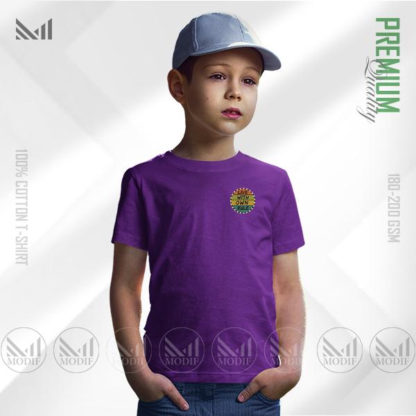 Own Rule Kids Classic T-Shirt – Premium Cotton | Unisex Round Neck | Short Sleeve | Comfortable Everyday Wear