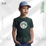 Peace Nature Kids Graphic T-Shirt – Artistic Nature Inspired Design | Premium Cotton | Unisex Round Neck | Short Sleeve