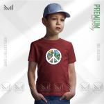 Peace Nature Kids Graphic T-Shirt – Artistic Nature Inspired Design | Premium Cotton | Unisex Round Neck | Short Sleeve