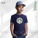 Peace Nature Kids Graphic T-Shirt – Artistic Nature Inspired Design | Premium Cotton | Unisex Round Neck | Short Sleeve