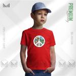 Peace Nature Kids Graphic T-Shirt – Artistic Nature Inspired Design | Premium Cotton | Unisex Round Neck | Short Sleeve