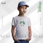 Peace Nature Kids Graphic T-Shirt – Artistic Nature Inspired Design | Premium Cotton | Unisex Round Neck | Short Sleeve