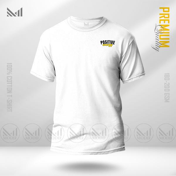 Positive Energy Classic Tee | Premium Cotton | Unisex Round Neck | Short Sleeve