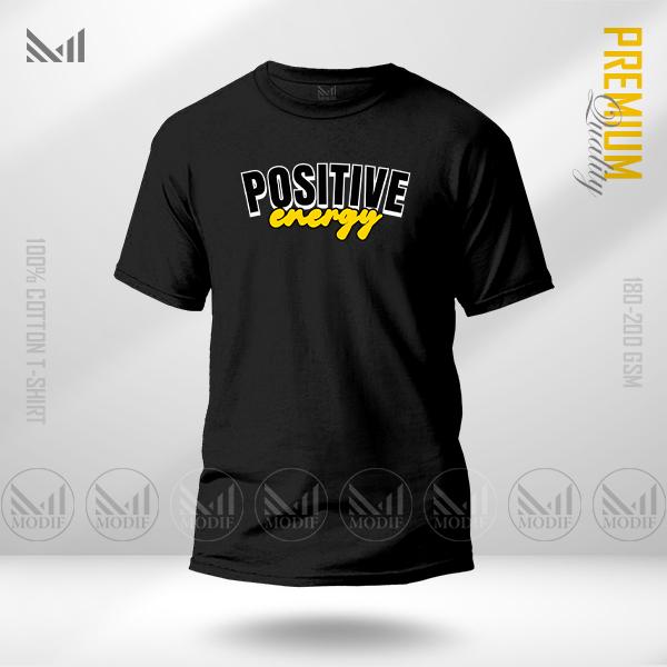 Positive Energy Graphic Tee | Premium Cotton | Unisex Round Neck | Short Sleeve