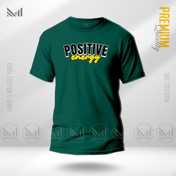 Positive Energy Graphic Tee | Premium Cotton | Unisex Round Neck | Short Sleeve
