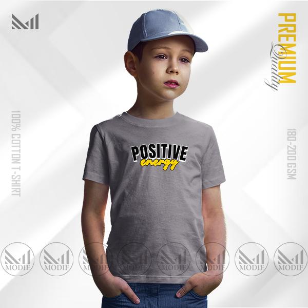 Positive Energy Kids Graphic T-Shirt | Premium Cotton | Unisex | Short Sleeve
