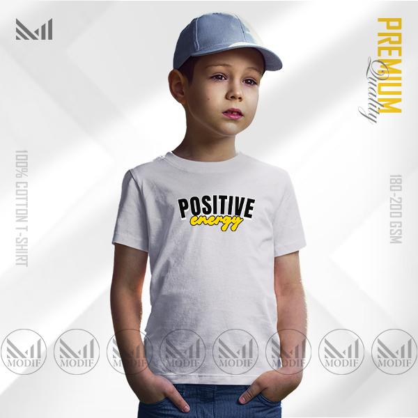 Positive Energy Kids Graphic T-Shirt | Premium Cotton | Unisex | Short Sleeve
