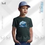 Retro Ship Kids Graphic T-Shirt – Vintage Sea Adventure Print in Premium Cotton | Unisex Round Neck | Short Sleeve