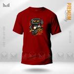 Robo Skater Graphic T-Shirt – Futuristic Skateboard Design | Premium Cotton | Unisex Round Neck | Short Sleeve | Street Style Casual Wear