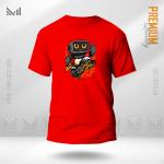 Robo Skater Graphic T-Shirt – Futuristic Skateboard Design | Premium Cotton | Unisex Round Neck | Short Sleeve | Street Style Casual Wear