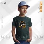 Robo Skater Kids Graphic T-Shirt – Cool Robot Skateboard Design | Premium Cotton | Unisex Round Neck | Short Sleeve | Comfortable Everyday Wear