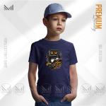 Robo Skater Kids Graphic T-Shirt – Cool Robot Skateboard Design | Premium Cotton | Unisex Round Neck | Short Sleeve | Comfortable Everyday Wear