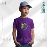 Rock and Roll Kids Graphic T-Shirt – Cool Music Style Print | Premium Cotton | Unisex Round Neck | Short Sleeve | Comfortable Casual Wear for Boys & Girls