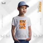 Running Kids T-Shirt – Premium Cotton | Unisex Round Neck | Short Sleeve | Comfortable Active Wear for Boys & Girls