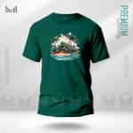Sea Beach Graphic T-Shirt – Coastal Summer Artwork in Premium Cotton | Unisex Round Neck | Short Sleeve