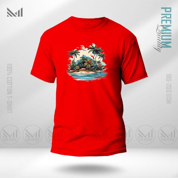 Sea Beach Graphic T-Shirt – Coastal Summer Artwork in Premium Cotton | Unisex Round Neck | Short Sleeve