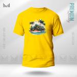 Sea Beach Graphic T-Shirt – Coastal Summer Artwork in Premium Cotton | Unisex Round Neck | Short Sleeve