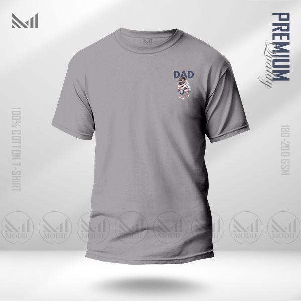 Super dad premium cotton classic t shirt unisex round neck short sleeve baju t shirt lelaki perempuan