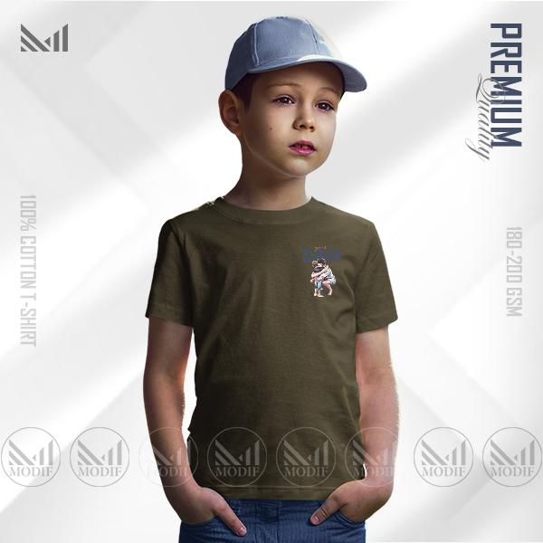 Super dad kids classic t-shirt premium cotton unisex round neck short sleeve boys & girls t shirt