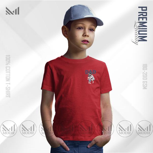 Super dad kids classic t-shirt premium cotton unisex round neck short sleeve boys & girls t shirt
