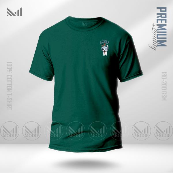 Super mom classic logo t shirt premium cotton unisex round neck short sleeve man women tshirt