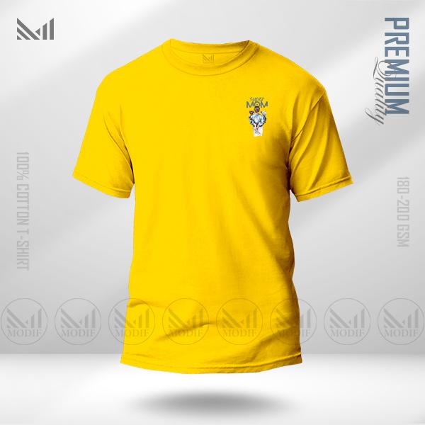 Super mom classic logo t shirt premium cotton unisex round neck short sleeve man women tshirt