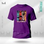 Surf Graphic T-Shirt – Ocean Wave Inspired Design | Premium Cotton | Unisex Round Neck | Short Sleeve | Casual Beach Style Wear
