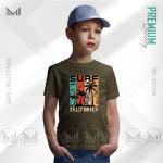 Surf Kids Graphic T-Shirt – Fun Ocean Wave Design | Premium Cotton | Unisex Round Neck | Short Sleeve | Lightweight Casual Wear for Boys & Girls
