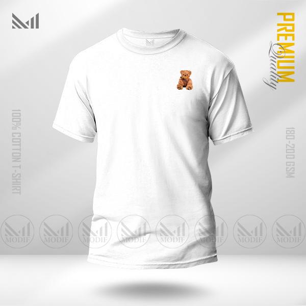 Teddy Bear Adult Classic T-Shirt Made With Premium Cotton Unisex Round Neck Short Sleeve