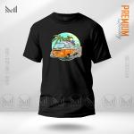Vintage Bus Graphic T-Shirt Made With Premium Cotton Unisex Round Neck Short Sleeve