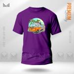 Vintage Bus Graphic T-Shirt Made With Premium Cotton Unisex Round Neck Short Sleeve