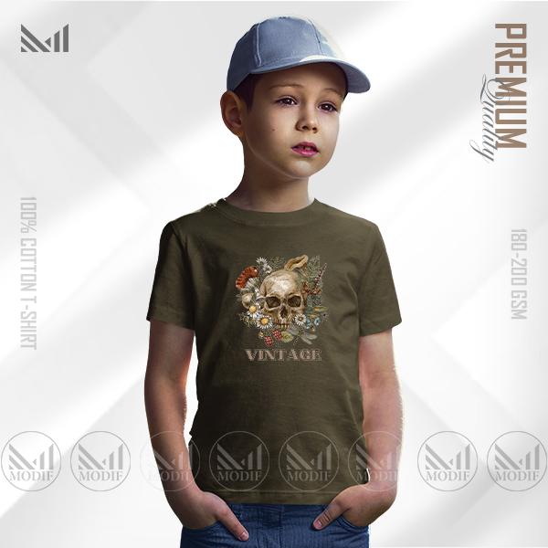 Vintage Kids Graphic olive