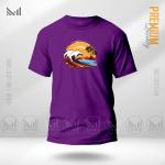 Wave Sunset Graphic T-Shirt – Vibrant Coastal Artwork Design | Premium Cotton | Unisex Round Neck | Short Sleeve