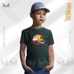 Wave Sunset Kids Graphic T-Shirt – Vibrant Coastal Artwork | Premium Cotton | Unisex Round Neck | Short Sleeve