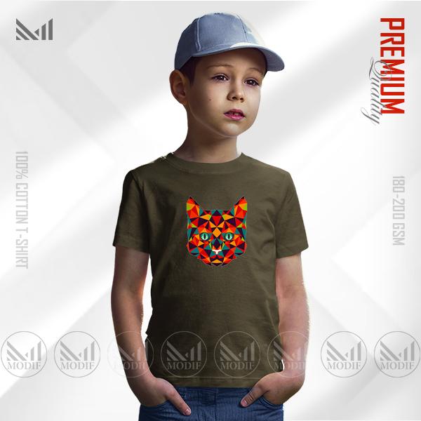 Web3 Cat Kids Graphic T-Shirt – Fun Digital Cat Artwork | Premium Cotton | Unisex Round Neck | Short Sleeve