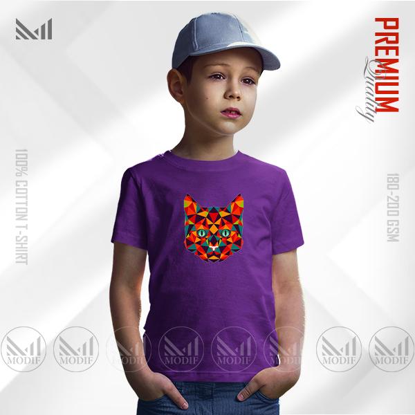 Web3 Cat Kids Graphic T-Shirt – Fun Digital Cat Artwork | Premium Cotton | Unisex Round Neck | Short Sleeve